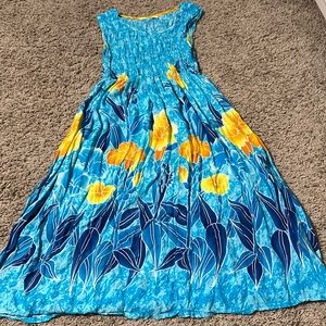 Blue sun dress